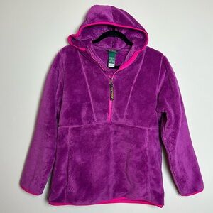 L. L. Bean Youth Fleece 1/2 Zip Hooded Jacket Size‎ XL (18)